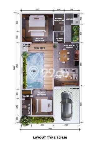Rumah Minimalis 2 KT LT 112m2 di Nusa Dua Rumah Minimalis 2 KT LT 112m2 di Nusa Dua