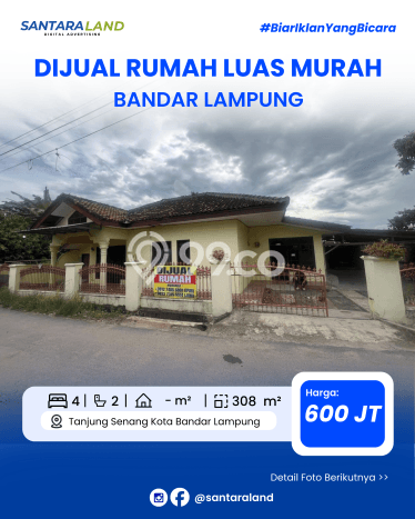 For Sale Rumah 4 Kamar Lokasi Strategis Bagus dan Strategis di Tanjung Senang For Sale Rumah 4 Kamar Lokasi Strategis Bagus dan Strategis di Tanjung Senang