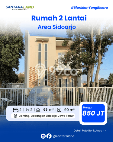 Jual Rumah Strategis Bagus Punya 2 KT di Gedangan Sidoarjo - Jual Rumah Strategis Bagus Punya 2 KT di Gedangan Sidoarjo -