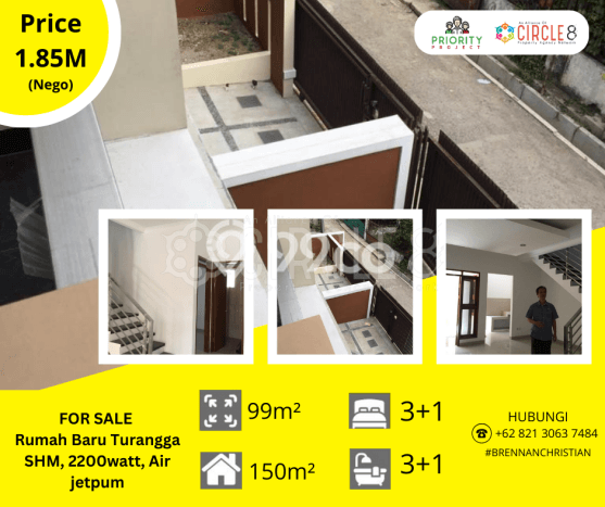Dijual Rumah Modern 3 KT di Turangga, Bandung Dijual Rumah Modern 3 KT di Turangga, Bandung