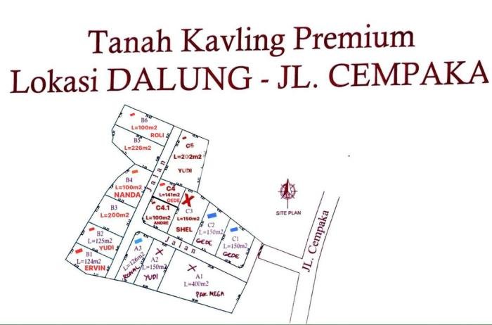 Dijual Tanah 102m2 di Dalung, Badung Dijual Tanah 102m2 di Dalung, Badung