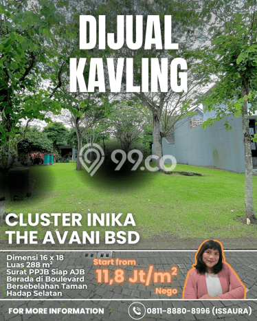 Tanah Kavling Dijual di Tangerang dengan Spesifikasi 288m2 Tanah Kavling Dijual di Tangerang dengan Spesifikasi 288m2