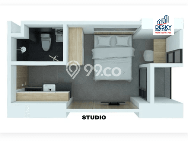 Apartemen Kawasan Bekasi, 0 KT, Luas 21m², Good View Apartemen Kawasan Bekasi, 0 KT, Luas 21m², Good View