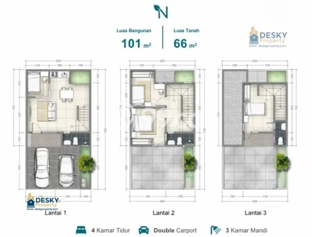 Rumah Modern Minimalis 4 KT Bisa Langsung Pindah di Cakung Rumah Modern Minimalis 4 KT Bisa Langsung Pindah di Cakung