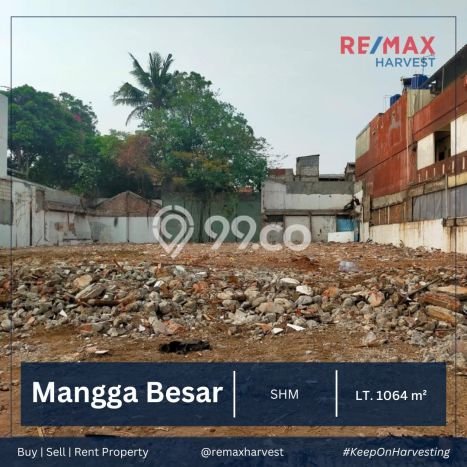 Untuk Dijual Tanah 1064m2 di Mangga Besar, Jakarta Barat Untuk Dijual Tanah 1064m2 di Mangga Besar, Jakarta Barat