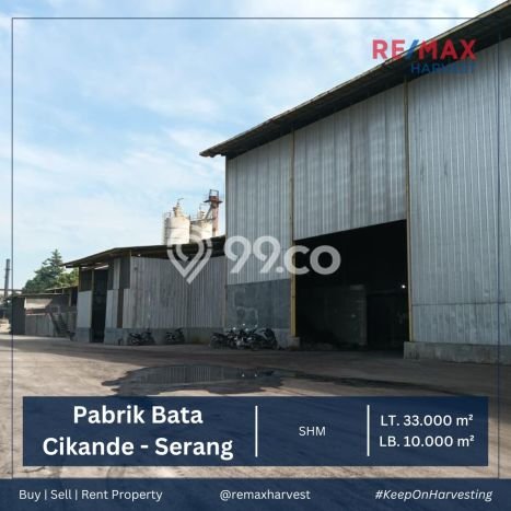 Unit Pabrik Dijual di Cikande Serang Luas Bangunan 10000m2 Unit Pabrik Dijual di Cikande Serang Luas Bangunan 10000m2
