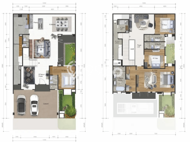 For Sale! Luxury House LT 240m2 Desain Elegan di Cihuni For Sale! Luxury House LT 240m2 Desain Elegan di Cihuni