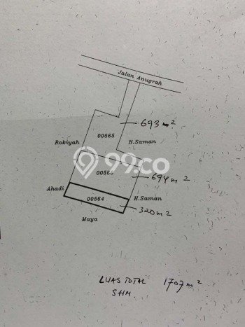 Untuk Dijual Tanah di Legok Tangerang Luas 1707m2 SHM Untuk Dijual Tanah di Legok Tangerang Luas 1707m2 SHM