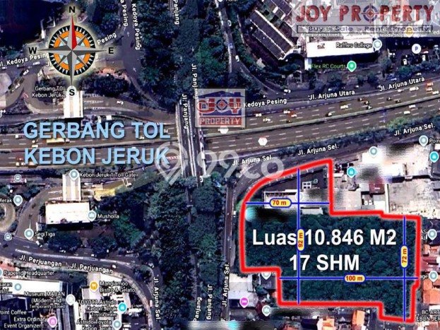 Tanah Kavling untuk Dijual di Kebon Jeruk Jakarta Barat 10684m2 Tanah Kavling untuk Dijual di Kebon Jeruk Jakarta Barat 10684m2