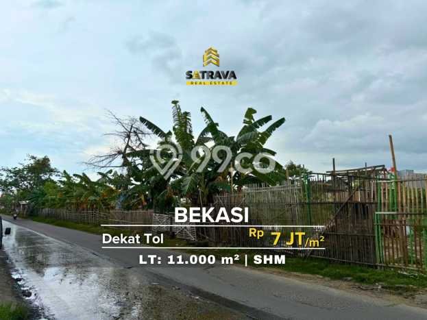 Untuk Dijual Tanah di Bekasi, Luas 11000m2 SHM Untuk Dijual Tanah di Bekasi, Luas 11000m2 SHM