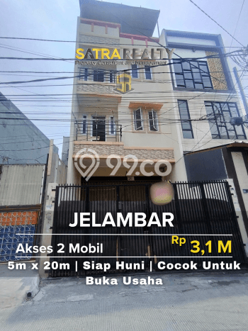 Untuk Dijual! Ruko di Jelambar Jakarta Barat LT 101m2 / LB 240m2 Kawasan Strategis Untuk Dijual! Ruko di Jelambar Jakarta Barat LT 101m2 / LB 240m2 Kawasan Strategis