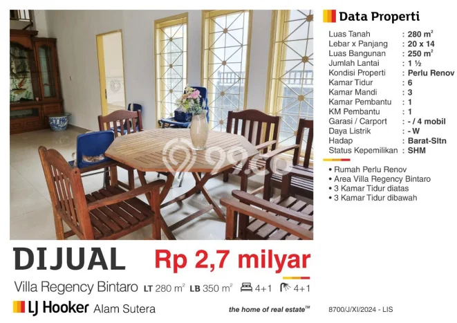 Ready to Use! Premium House LT 280m2 Desain Modern di Bintaro Ready to Use! Premium House LT 280m2 Desain Modern di Bintaro