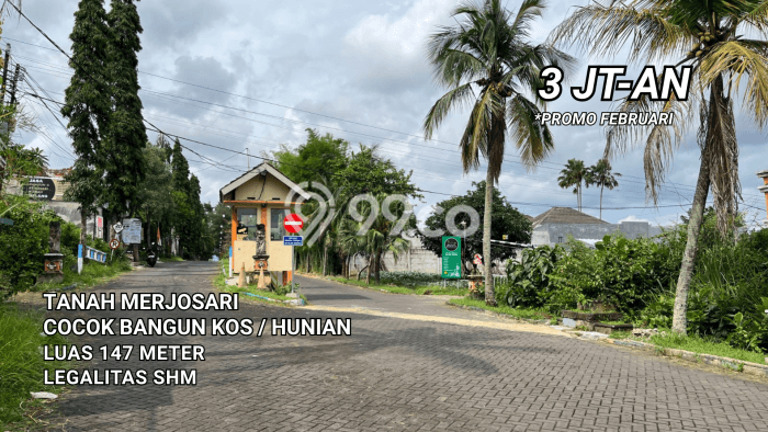 Lahan Kosong Dijual di Malang dengan Area 140m2 Lahan Kosong Dijual di Malang dengan Area 140m2