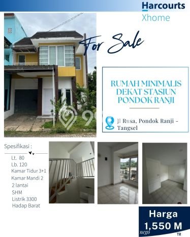 Rumah Modern 3 KT di Pondok Ranji Tangerang Selatan Unfurnished Rumah Modern 3 KT di Pondok Ranji Tangerang Selatan Unfurnished