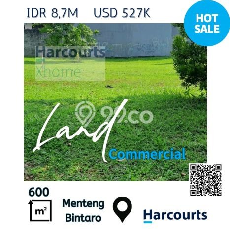 Dijual Tanah di Tangerang Selatan, Luas 600m2 SHM Dijual Tanah di Tangerang Selatan, Luas 600m2 SHM