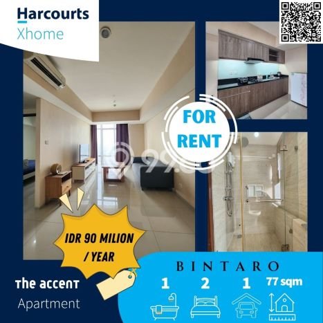 Apartemen Disewakan 2 Kamar Murah Siap Huni di Tangerang Selatan, Luas 77m2 Apartemen Disewakan 2 Kamar Murah Siap Huni di Tangerang Selatan, Luas 77m2