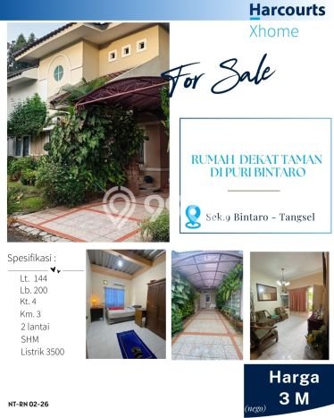 Jual Rumah Luas Elegan Dengan View Eksklusif di Bintaro, Tangerang Selatan Jual Rumah Luas Elegan Dengan View Eksklusif di Bintaro, Tangerang Selatan