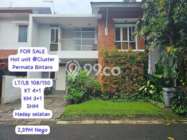 Rumah Minimalis 4 KT di Bintaro Tangerang Selatan Semi Furnished Rumah Minimalis 4 KT di Bintaro Tangerang Selatan Semi Furnished
