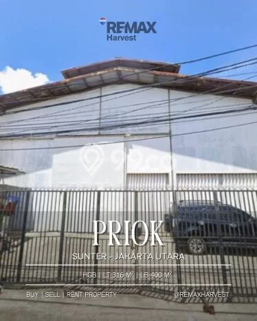 Disewakan Gudang di Kawasan Ramai Sunter Luas 400m2 Disewakan Gudang di Kawasan Ramai Sunter Luas 400m2