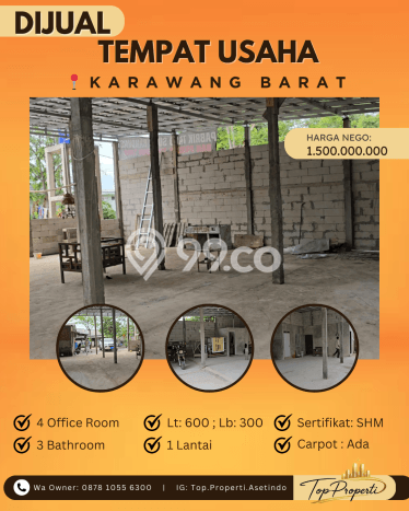 Komersial Dijual di Karawang Barat Karawang dengan Luas Bangunan 300m2 Komersial Dijual di Karawang Barat Karawang dengan Luas Bangunan 300m2