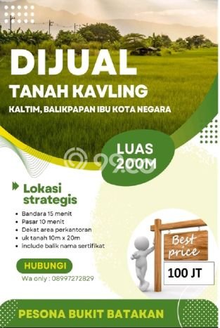 Lahan untuk Dijual di Balikpapan Kota Balikpapan Luas 200m2 Lahan untuk Dijual di Balikpapan Kota Balikpapan Luas 200m2