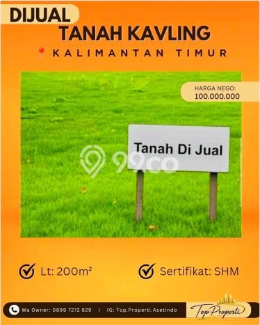 Lahan untuk Dijual di Balikpapan Kota Balikpapan Luas 200m2 Lahan untuk Dijual di Balikpapan Kota Balikpapan Luas 200m2