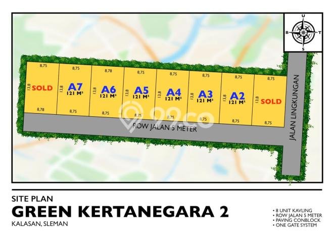 Lahan Dijual Lokasi Strategis di Yogyakarta dengan Luas 121m2 Lahan Dijual Lokasi Strategis di Yogyakarta dengan Luas 121m2