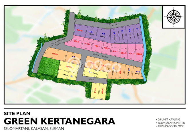 Tanah di Prambanan, Sleman Luas 120m2 Dijual Segera Tanah di Prambanan, Sleman Luas 120m2 Dijual Segera