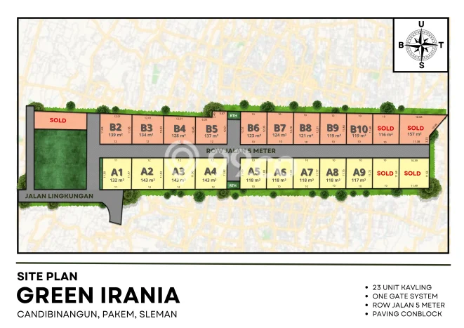 Tanah Komersial Dijual di Pakem Sleman 119m2 Tanah Komersial Dijual di Pakem Sleman 119m2