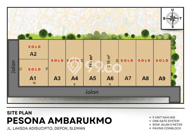 Kavling Tanah Dijual di Umbulharjo Yogyakarta Spesifikasi 214m2 Kavling Tanah Dijual di Umbulharjo Yogyakarta Spesifikasi 214m2