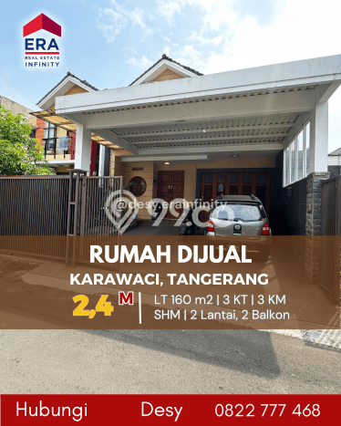 Dijual Cepat Rumah Bagus Siap Huni LB 75m2 di Karawaci, Tangerang Dijual Cepat Rumah Bagus Siap Huni LB 75m2 di Karawaci, Tangerang