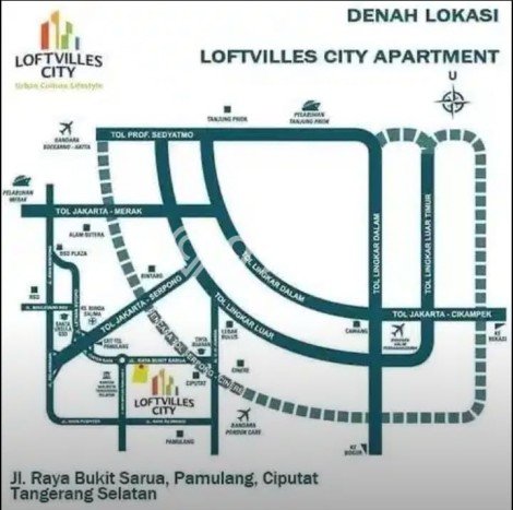 Hunian Apartemen Hemat 2 KT 1 KM di Ciputat, Tangerang Selatan, Banten Hunian Apartemen Hemat 2 KT 1 KM di Ciputat, Tangerang Selatan, Banten