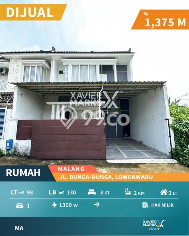 Hunian Cantik Modern Lb 130m2 di Lowokwaru, Malang Hunian Cantik Modern Lb 130m2 di Lowokwaru, Malang