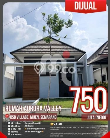 Hunian Nyaman Asri 2 KT Siap Huni di BSB City Semarang Hunian Nyaman Asri 2 KT Siap Huni di BSB City Semarang