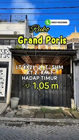 Unit Ruko Dijual di Tangerang LT 84m2 & LB 90m2 Unit Ruko Dijual di Tangerang LT 84m2 & LB 90m2