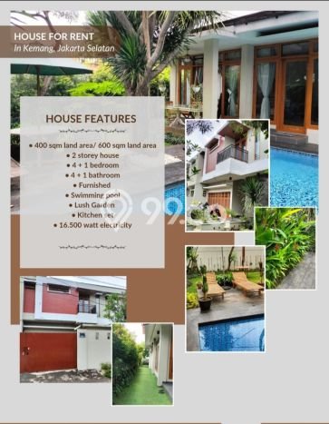 Rumah Kontrakan Jakarta Selatan LT 400m2 LB 600m2 Kawasan Kemang Rumah Kontrakan Jakarta Selatan LT 400m2 LB 600m2 Kawasan Kemang