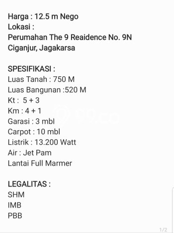 Hunian Eksklusif Siap Huni LT 750m2 di Jagakarsa, Jakarta Selatan Hunian Eksklusif Siap Huni LT 750m2 di Jagakarsa, Jakarta Selatan