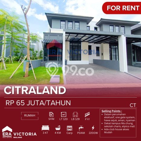 Rumah sewa siap huni 3 KT di Pisang Candi, Malang Rumah sewa siap huni 3 KT di Pisang Candi, Malang