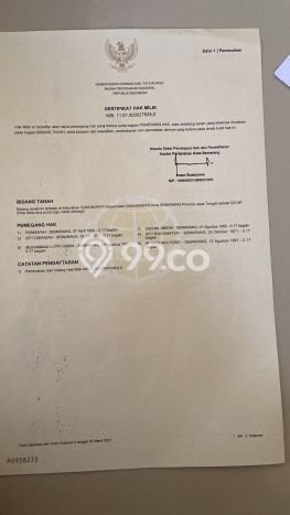 Lahan Investasi Lokasi Gunung Pati Semarang SHM Lahan Investasi Lokasi Gunung Pati Semarang SHM