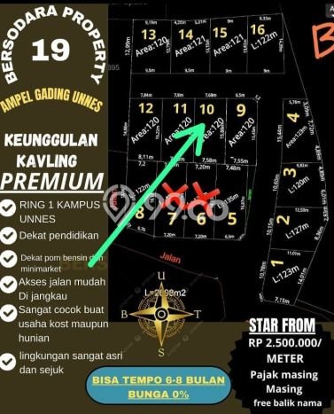 Kavling Tanah di Gunung Pati Dijual Luas 120m2 Legalitas SHM Kavling Tanah di Gunung Pati Dijual Luas 120m2 Legalitas SHM