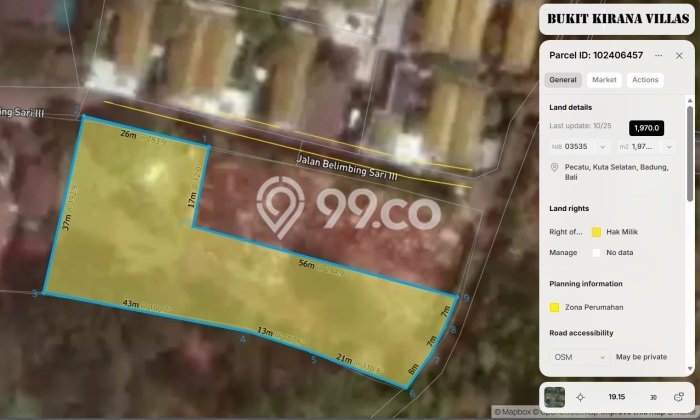 Tanah Dijual Lokasi Strategis di Badung dengan Luas 1970m2 Tanah Dijual Lokasi Strategis di Badung dengan Luas 1970m2