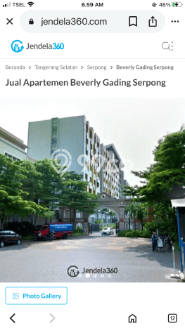 Apartemen Disewakan 0 Kamar Murah Siap Huni di Tangerang, Luas 29m2 Apartemen Disewakan 0 Kamar Murah Siap Huni di Tangerang, Luas 29m2