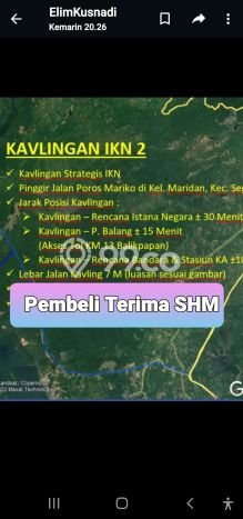 AREA PROSPEKTIF! Tanah Kawasan Sepaku, Luas 250m², Akses Fasilitas Umum, Kawasan Berkembang AREA PROSPEKTIF! Tanah Kawasan Sepaku, Luas 250m², Akses Fasilitas Umum, Kawasan Berkembang