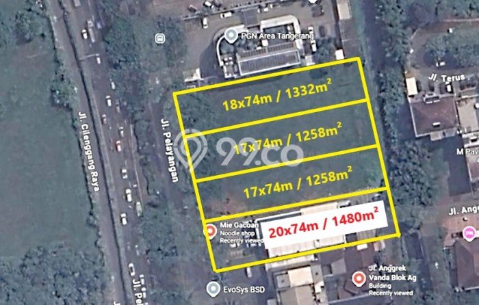 Dijual Tanah di Tangerang, Luas 5130m2 - Dijual Tanah di Tangerang, Luas 5130m2 -