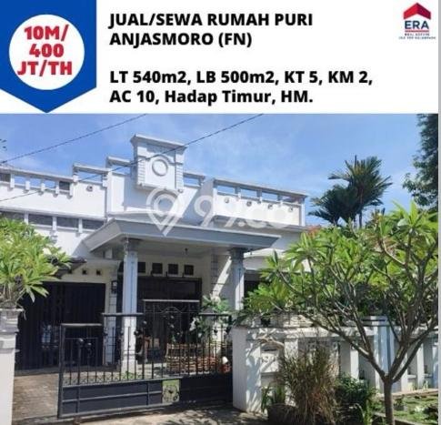 Rumah Sewa Semarang LT 540m2 LB 500m2 Kawasan Puri Anjasmoro Rumah Sewa Semarang LT 540m2 LB 500m2 Kawasan Puri Anjasmoro