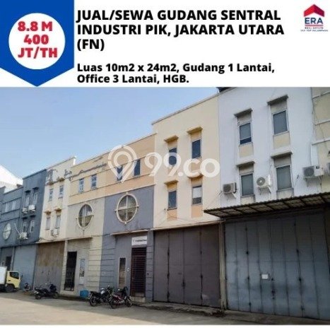 Unit Gudang Dijual di Jakarta Utara LT 240m2 & LB 240m2 Unit Gudang Dijual di Jakarta Utara LT 240m2 & LB 240m2