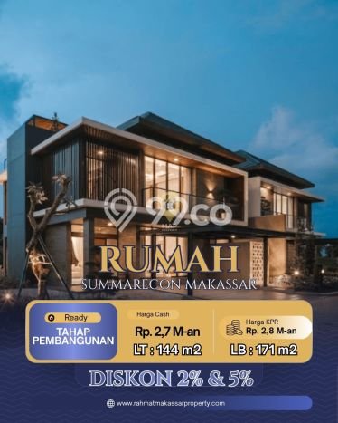 Siap Huni Hunian Elit 4 Kamar di Makassar Dekat ke Mana Pun Siap Huni Hunian Elit 4 Kamar di Makassar Dekat ke Mana Pun