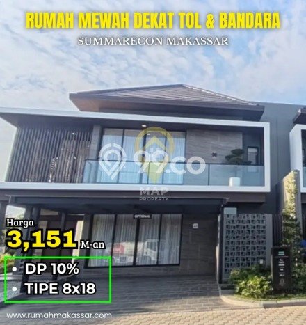 Rumah Eksklusif Dijual LT 144m2 di Makassar, Makassar Rumah Eksklusif Dijual LT 144m2 di Makassar, Makassar