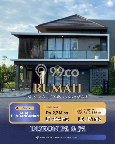 Best Deal Hunian Premium Ideal dan Luas di Makassar, Makassar Best Deal Hunian Premium Ideal dan Luas di Makassar, Makassar