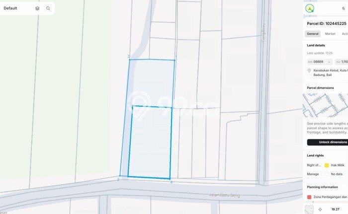 Tanah Dijual Area Strategis di Seminyak Badung 400m2 Tanah Dijual Area Strategis di Seminyak Badung 400m2